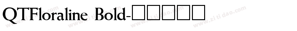 QTFloraline Bold字体转换